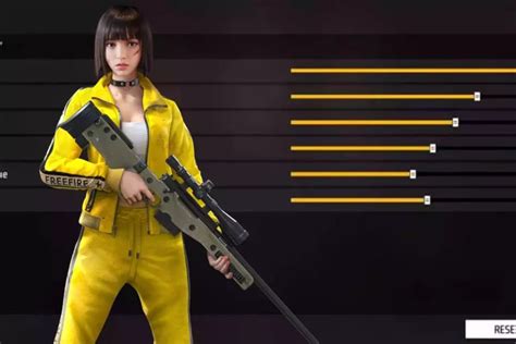Sensibilidades do Free Fire para subir capa mais fácil.